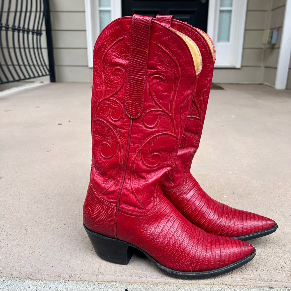 tres Outlaw Red Teju Lizard Women's
Classic 1538 - Picture 2 of 12